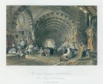 Turkey, Constantinople, Great Bazaar, 1838