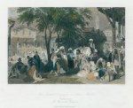 Turkey, Constantinople, Slave Market, 1838