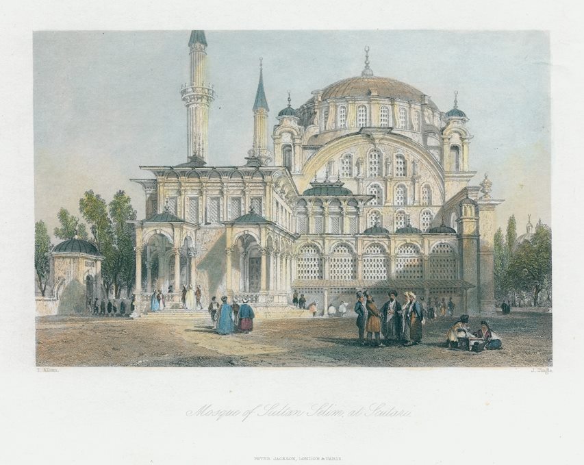 Turkey, Constantinople, Mosque of Sultan Selim at Scutari, 1838