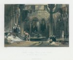 Turkey, Constantinople, Turkish Baths, Outer Cooling Room, 1838