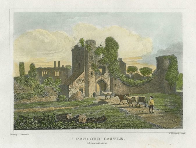 Wales, Pencoed Castle, 1848