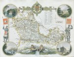 Berkshire, Moule county map, 1850
