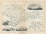 Crimea map, Tallis / Rapkin, 1858
