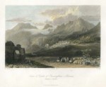 Greece, Town & Castle of Paramythia, 1838