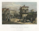 Turkey, Adrianople - street in the suburbs, 1838