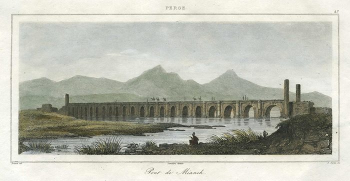 Iran, Bridge of Mianeh, 1841
