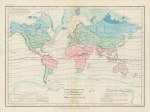 World Meteorological map of Temperature, 1852