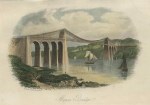 North Wales, The Menai Bridge near Bangor, 1845