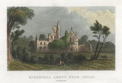 Yorkshire, Kirkstall Abbey, near Leeds, 1845