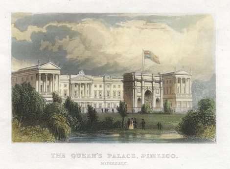 Buckingham Palace, Pimlico, 1845