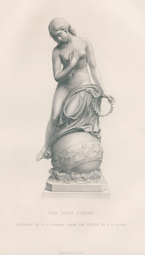 The Lost Pleiad, after a sculpture by Lough, 1869