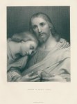 Christ & Saint John, after Scheffer, 1869