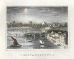 Turkey, Constantinople view, 1841