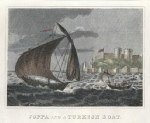 Israel, Joppa (Jaffa) view & Turkish Boat, 1841