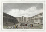 Iran, Caravanserai at Kashan, 1841
