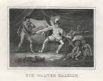 Sir Walter Raleigh smoking, 1841