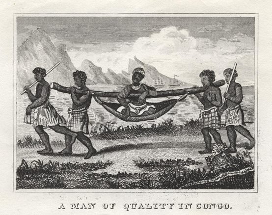 Man of Quality carried in Congo, 1841