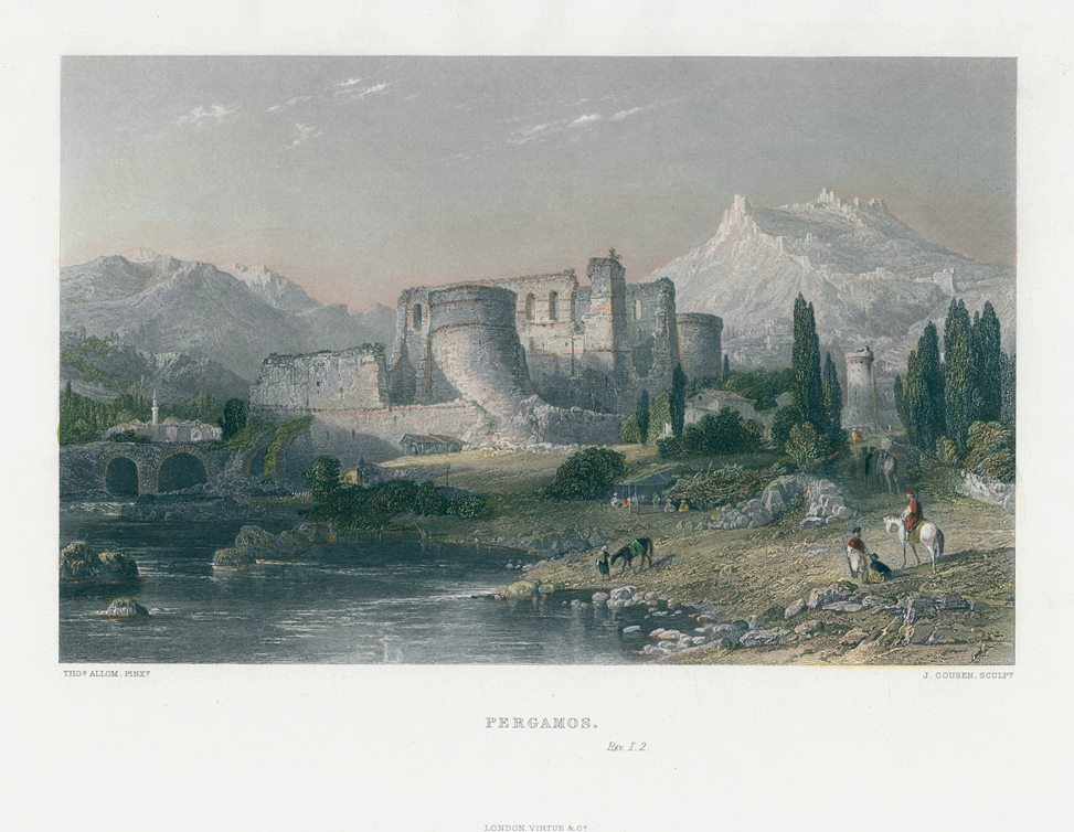 Turkey, Pergamos, after Allom, 1863
