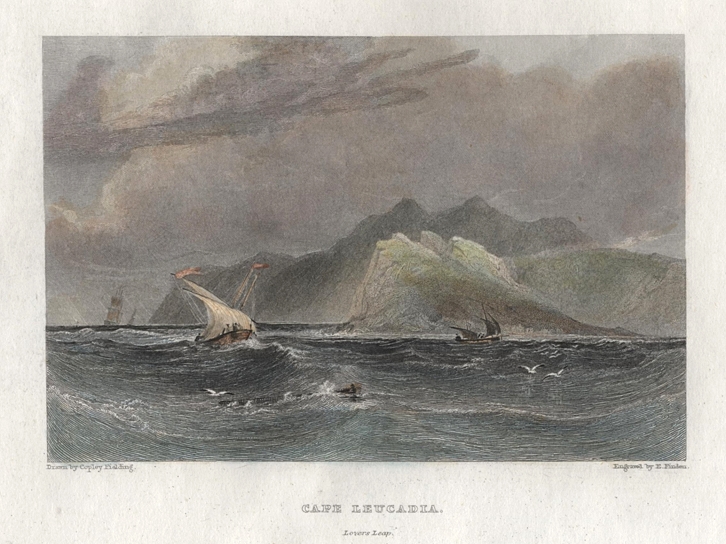 Greece, Cape Leucadia, c1850