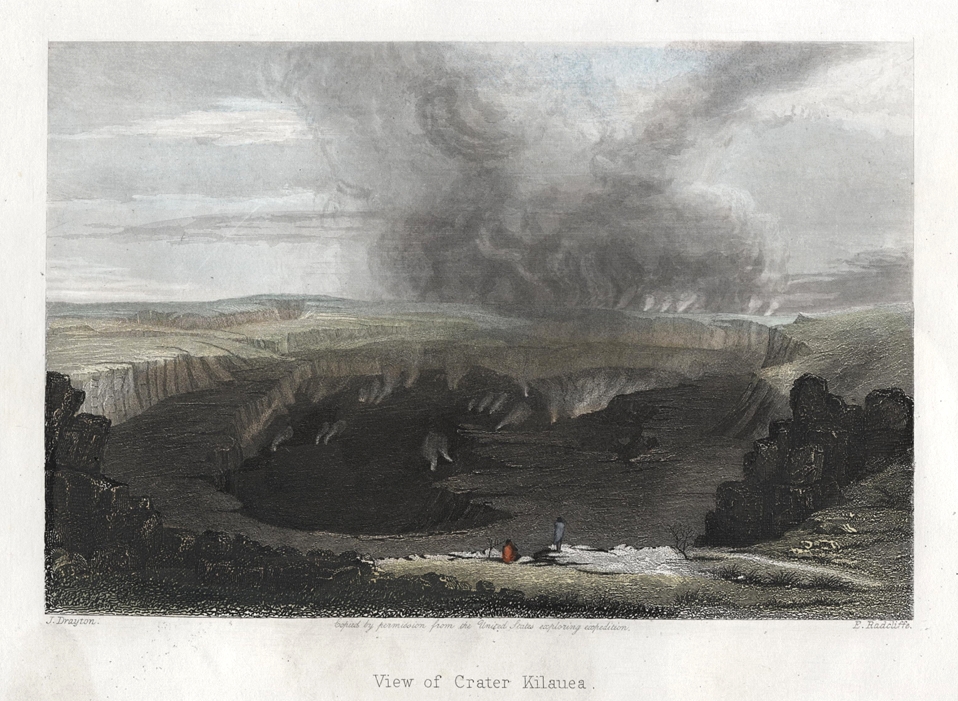 Hawaii, Kilauea Crater, 1852