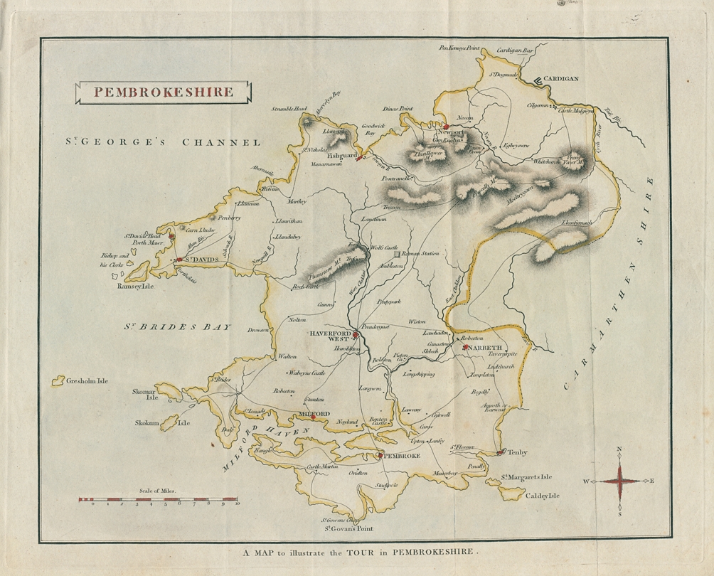 Pembrokeshire map, 1811