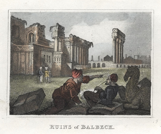 Lebanon, Ruins of Baalbek, 1841