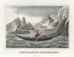 Greenlander hunting seals, 1841