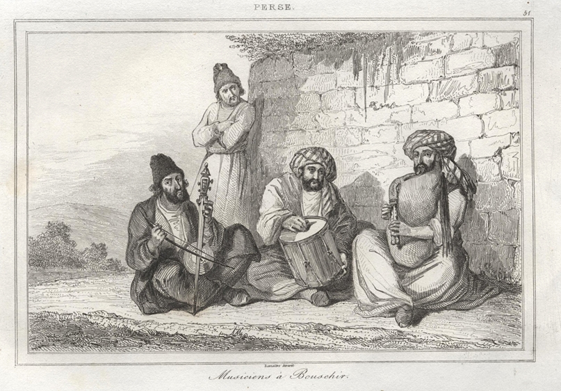 Iran, Musicians, 1841