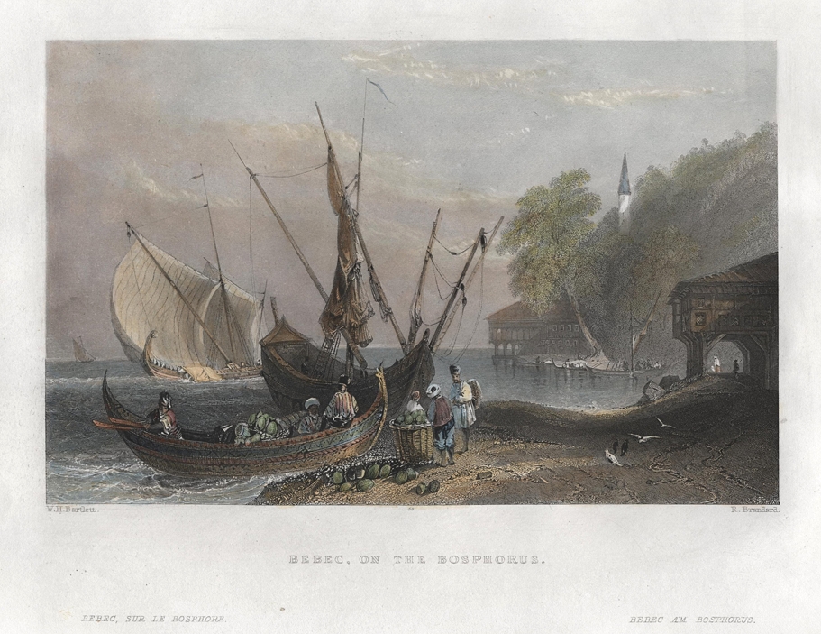 Turkey, Bebec, on the Bosphorus, 1840