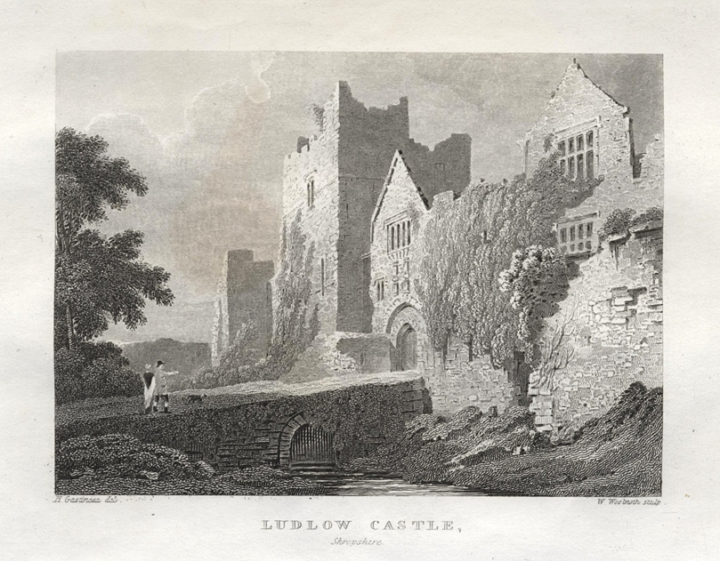 Shropshire, Ludlow Castle, 1845