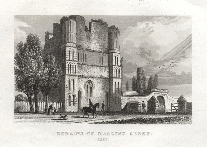 Kent, Malling Abbey, 1845