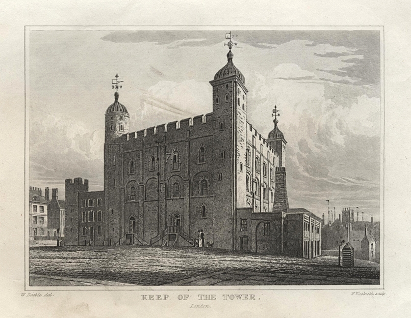 London, Keep of the Tower of London, 1845