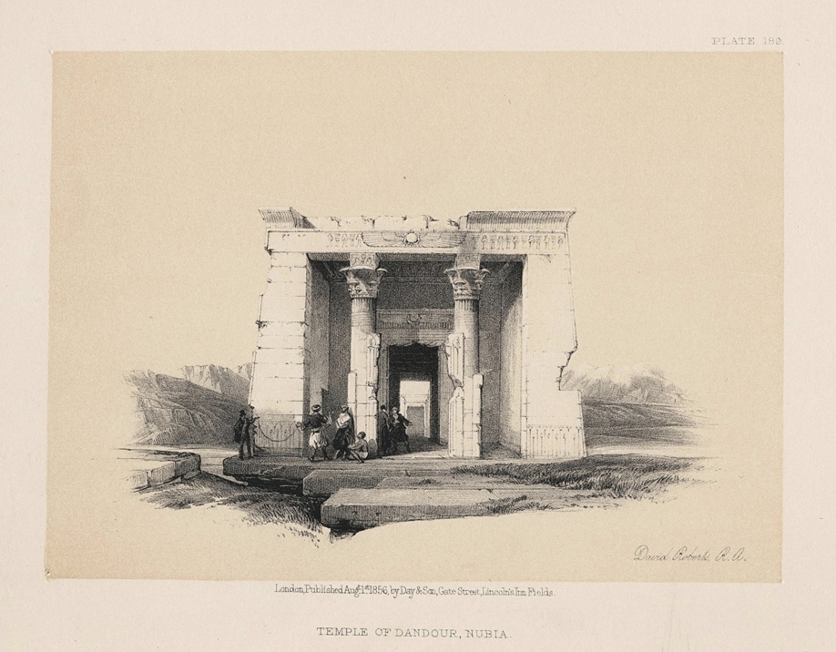 Egypt, Temple of Dandour, Nubia, 1855
