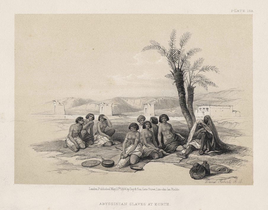 Egypt, Abyssinian Slaves at Korth, 1855