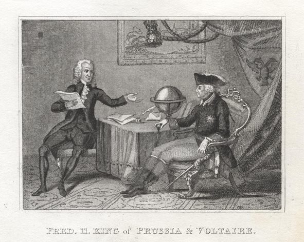 Frederick II of Prussia & Voltaire, 1841