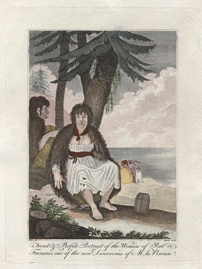 Alaska, Lituya Bay, Women of Port de Francais, 1810