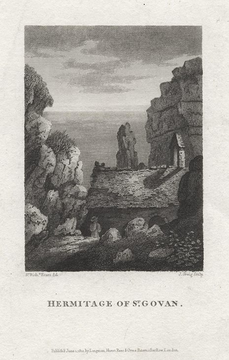Pembrokeshire, Hermitage of St Govan, 1811
