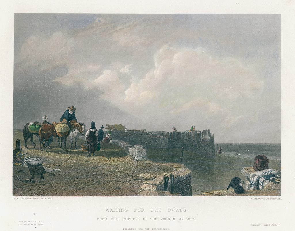 Waiting for the Boats, after Callcott, 1849