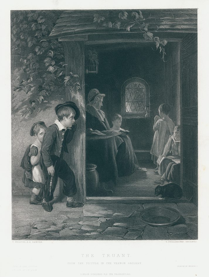 The Truant (schoolboy), after Webster, 1849