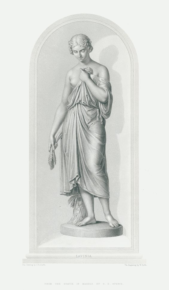 Lavinia, after a statue by Spence, 1849