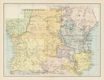 Central Africa map, 1896