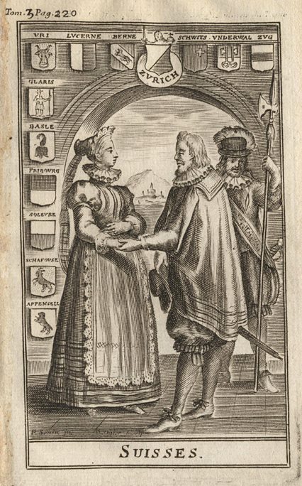 Swiss costume, 1717