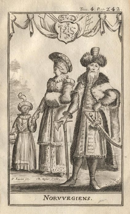 Norwegian costume, 1717