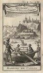 Canadian costume & view of Quebec, 1717