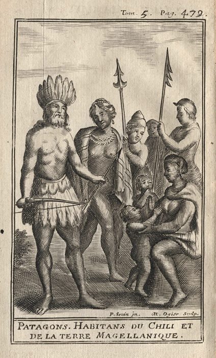Patagonian, Chilean etc. costumes, 1717