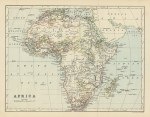 Africa map, c1890
