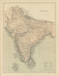 India map, c1858