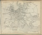 Europe Telegraph map, c1860