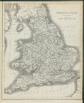 England & Wales, with railways, c1860