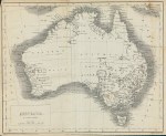 Australia map, c1860